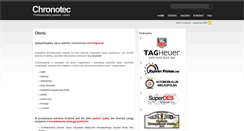 Desktop Screenshot of chronotec.pl