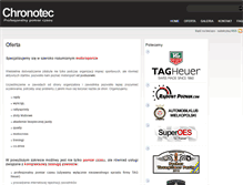 Tablet Screenshot of chronotec.pl